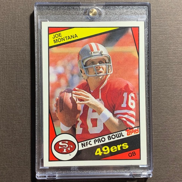 💎JOE MONTANA 1984 VINTAGE FOOTBALL CARD - ABSOLUTE MINT CONDITION! SF 49ers NFL - Picture 1 of 6